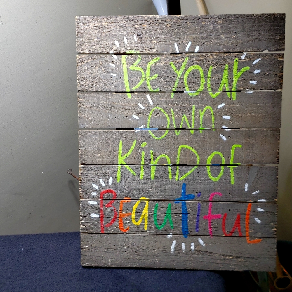 Wooden inspirational sign 11×14